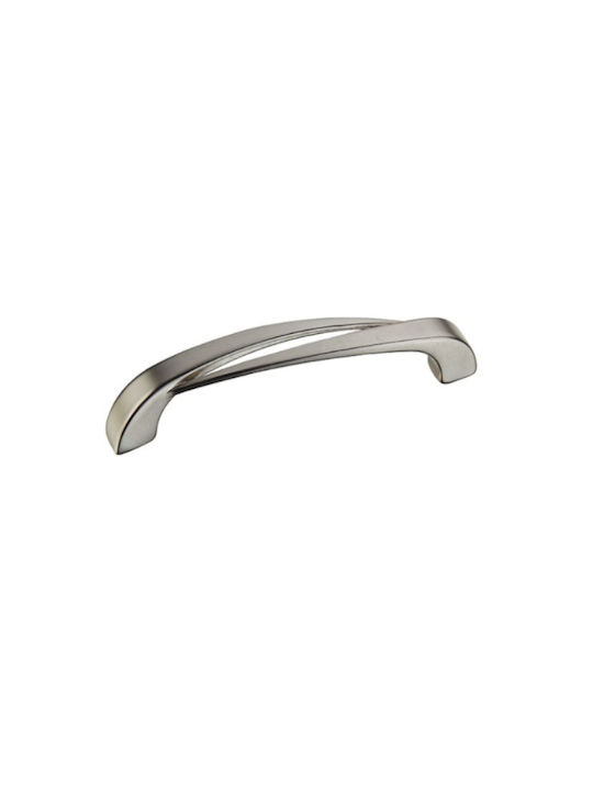 Viobrass Möbelgriff aus Metall Nickel mit Lochabständen 60mm 157/96