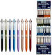 Writech Display Gel Pens Button Dual Color 0.7mm Dual Color 96 Pieces
