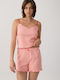 Minerva Summer Women's Pyjama Set Peach