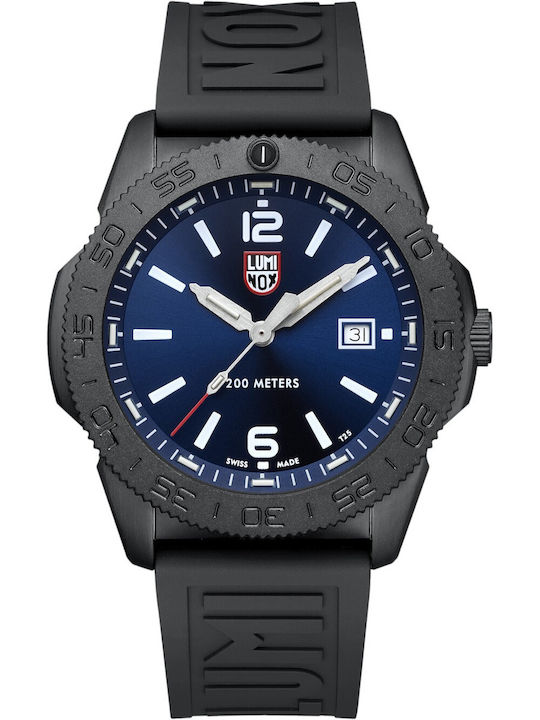 Luminox Herrenuhren 44mm Batterie mit Schwarz M...