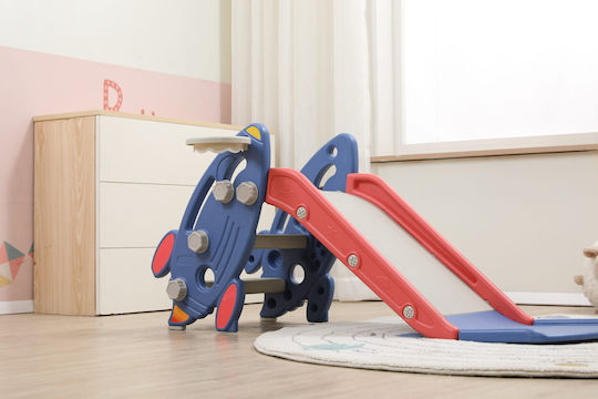 Tobogan Plastic Rachetă 122x52x53cm Albastru Un-ct15-blu