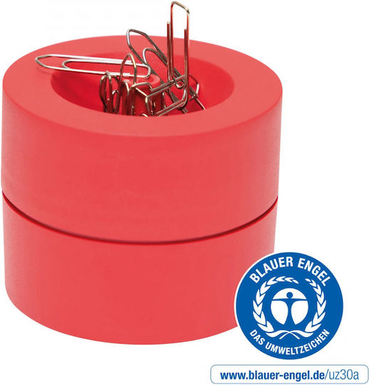 Maul Suport Pentru Capse Formă Rotundă D73mm H60mm Din Plastic Reciclat Eco Maul Roșu