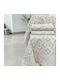 Linea Home Balzano Armchair Throw 180x160cm Ecru