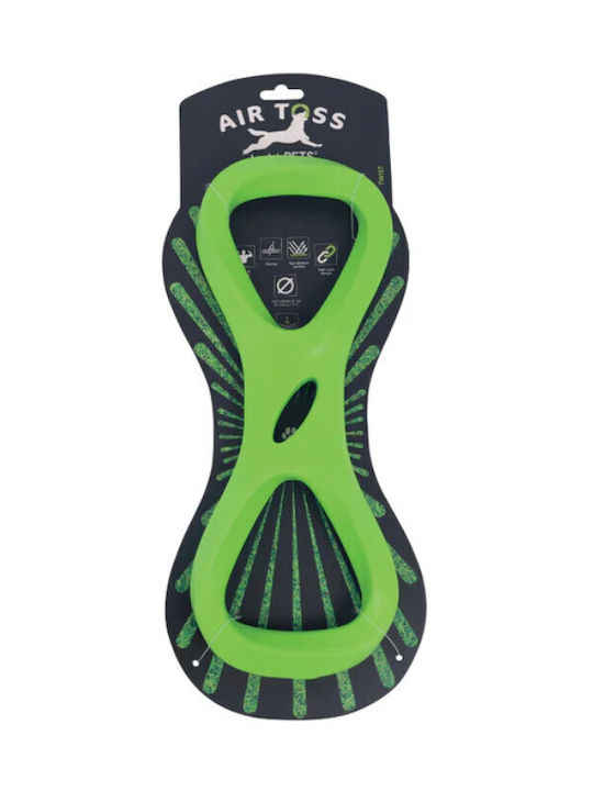 M-Pets Air Toss Green Floating Dog Toy Twist 13.3 x 34.4 x 3.1 cm