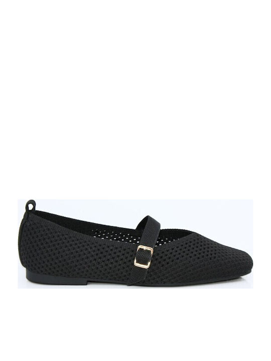Δερμάτινα Γυναικεία Loafers σε Μαύρο Χρώμα