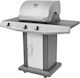 vidaXL Gasgrill mit 2 Grills und Seitenbrenner