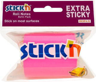 Hopax Refill Pentru Notițe Adezive Dispenser Rolă 50 Mm X 10 M Stick'n Neon Magenta