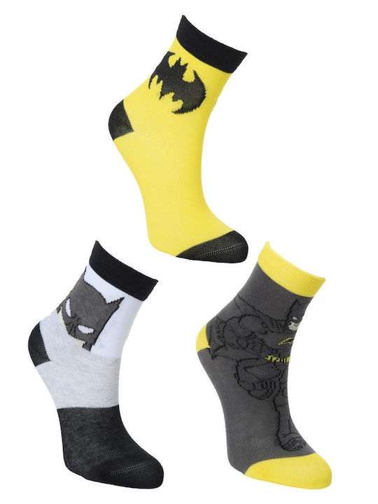 Superheroes Kinder Socks 3er-Pack Jungen Batman Grau