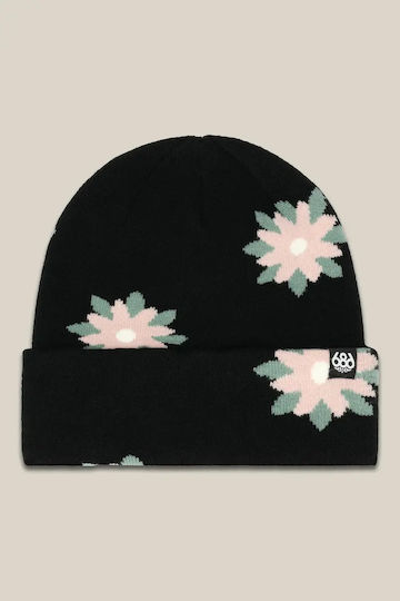 Beanie Women's Knitted Beanie in Black Color
