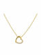 Atofio Kosmima Necklace with Heart Design from 14K Gold