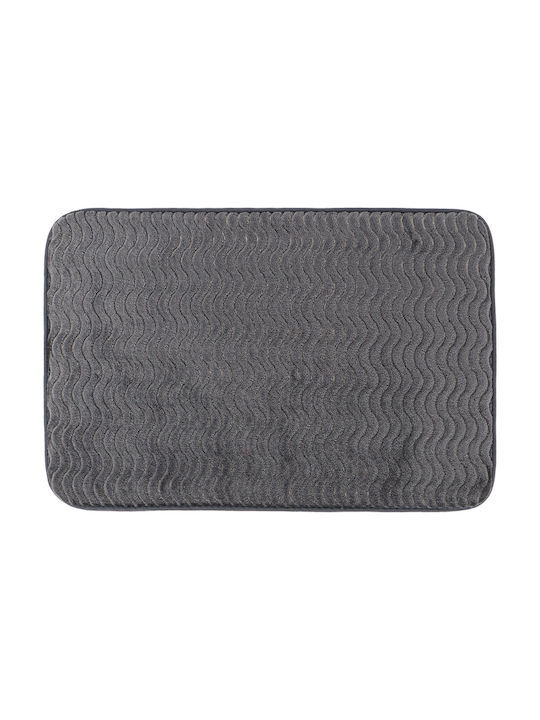 Badematte Wave Effect 06.7755180 Graue 60x40cm