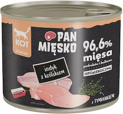 Pan Mięsko Wet Cat Food Turkey Rabbit Adult 200g Pan Mięsko Wet Cat Food Turkey Rabbit Adult 200g