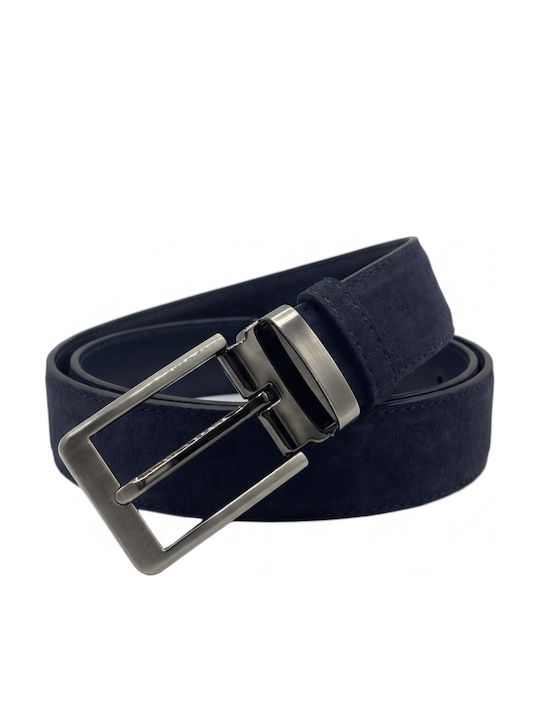 Men's Leather Blue Belt