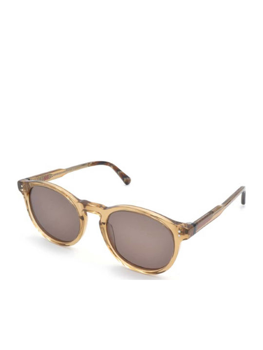 Funky Buddha Unisex Γυαλιά Ηλίου με Καφέ Κοκκάλινο Σκελετό και Καφέ Polarized Φακό FBS2045/005