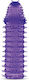 Purple Textured Penis Extension Sleeve Toyz4lovers Bestseller Stretchy Phallic Extension Sleeve Purple 16cm