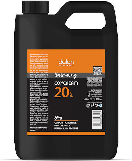 Dalon Hairmony Oxycream 20º 6% Vol Oxycream Castor Oil & Keratin and Silk Proteins 4000ml