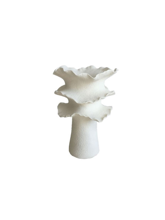 Art et Lumiere Decorative Vase Ceramic Ecru