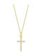 Lotus Watches Women's Cross from Gold Plated Silver with Chain