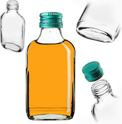 Kadax Wein-/Getränkeflaschen 100ml Grüne Kappe 10 Stück