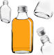 100ml Flask Bottle Silver Cap 1 Pc