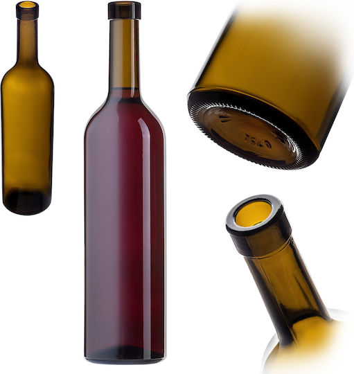 Kadax Wein-/Getränkeflaschen Liqueur Bordeaux 0,75 L 750ml Wein Cider Olive Flasche