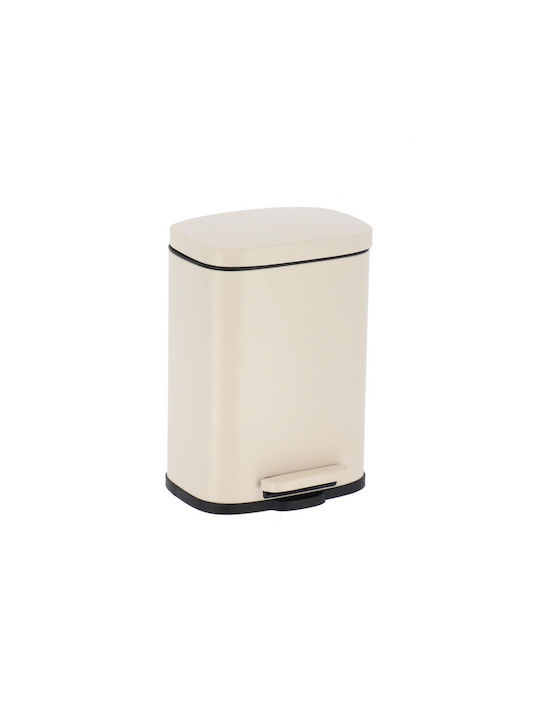Coș De Gunoi Crem Soft Close 5l/21x18,5x29,5cm