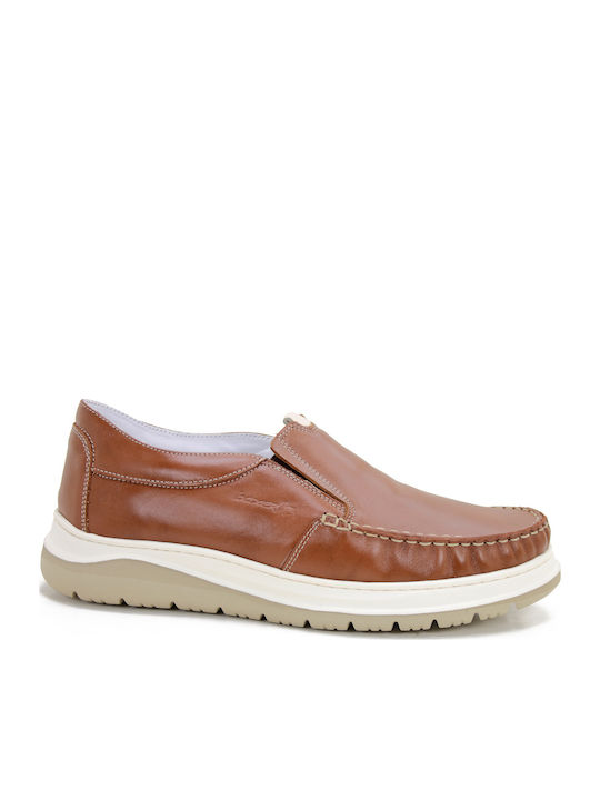 Leather Men's Casual Shoes Tabac Brown