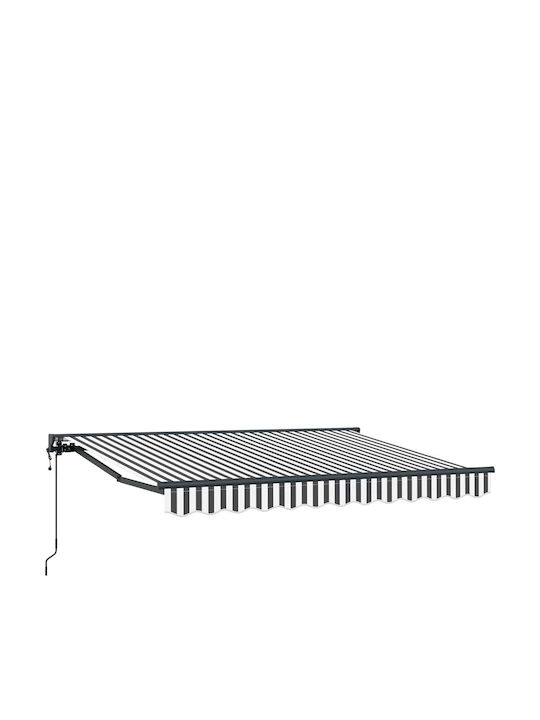 vidaXL Cort Terasă Gri 2.5x2m