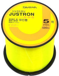 Fishing Line Daiwa Justron Nylon 500m Yellow 0.235mm