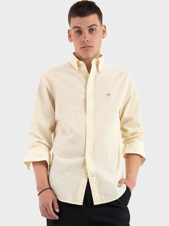 Gant Seersucker Long Sleeve Cotton Shirt in Reg...