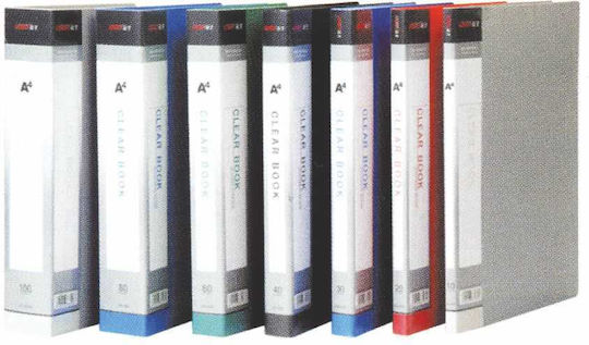 Clipboards & Form Holders Display Book A4 40 Sleeves Various Colours Pack 12 Pieces