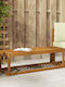 Outdoor Wooden Bench 115x43x37cm