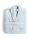 Fieldcrest Ultra Soft Men's Bathrobe with Collar Powder Blue 370gsm