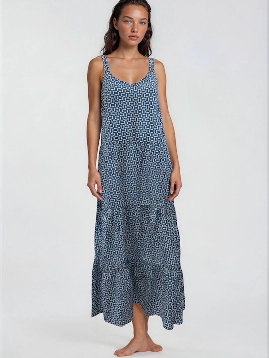 Pink Label Damen Maxi Kaftan Damenbademode Mehrfarbig