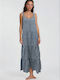 Pink Label Damen Maxi Kaftan Damenbademode Mehrfarbig