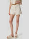 Women's High Waist Shorts Ivory