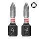 Milwaukee Pz1x25mm Schraubendreher-Bits Ausgeschliffener Stahl Set 3 Stück