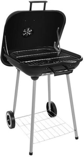Kaminer Rostfreier Stahl Tragbarer Holzkohlegrill Mit einem Deckel 38.5x38.5cm