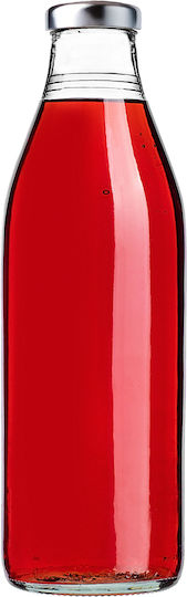 Kadax Sticlă De Apă Din Sticlă Cu Capac Șurub Transparent 1000ml