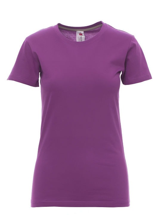 Sunset Lady T-shirt Frauen Payper Sommer Lila
