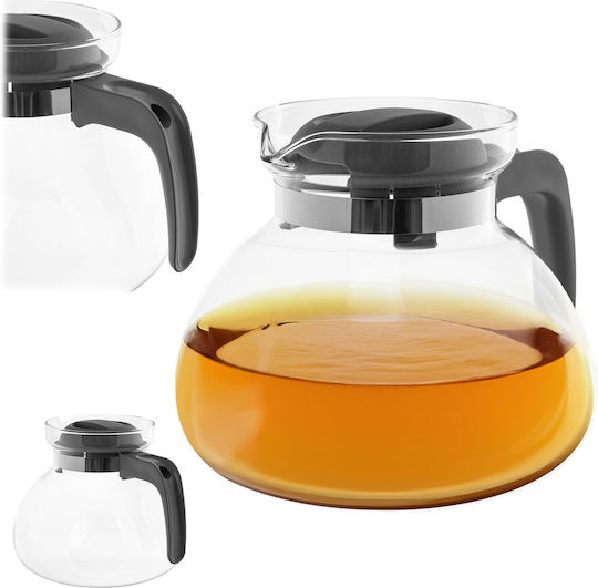 Kadax Чайник Стъклен Сив 1700ml