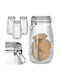 Kadax Glasbehälterdeckel 1450 Ml 3 Stück