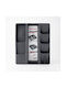 Organizator pentru tacâmuri de sertar 43x43.5x5 cm Gri