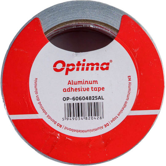 Optima Bandă Adezivă de Aluminiu Argintie 25m x 48mm