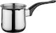 Cheffinger 700ml Turkish Coffee Pot Integrated Spout Ergonomic Handle Black Silver
