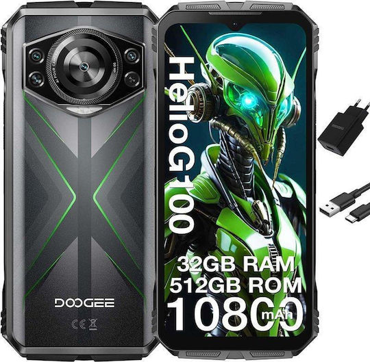 Doogee S118 Dual SIM (12/512GB) Robustes Smartphone Grün