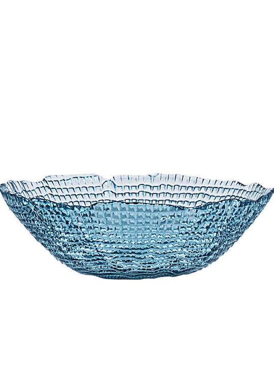 Estia Roche Glass Salad Bowl Blue 19.5x7.5cm 3 Pieces