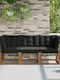 Canapea Tree-Seater De Exterior Din Lemn Cu Perne