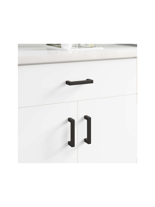 vidaXL Furniture Handle Metallic Black 105mm (Hole Centers 36mm) 864712