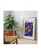 Poster Yayoi Kusama Radiant Dots Art398 30cm X 40cm Premium Μαύρο Ξύλινο Κάδρο